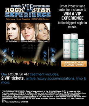 Proactiv Rockstar Sweepstakes