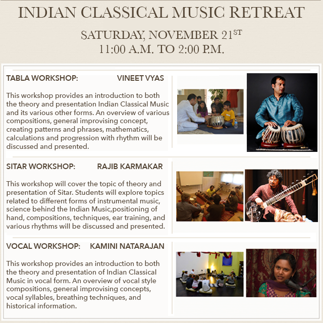 Indian Classical Music Retreat with Kamini Natarajan