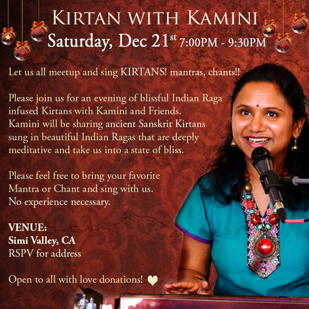 Kirtan with Kamini in Los Angeles